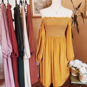 Off the shoulder dress